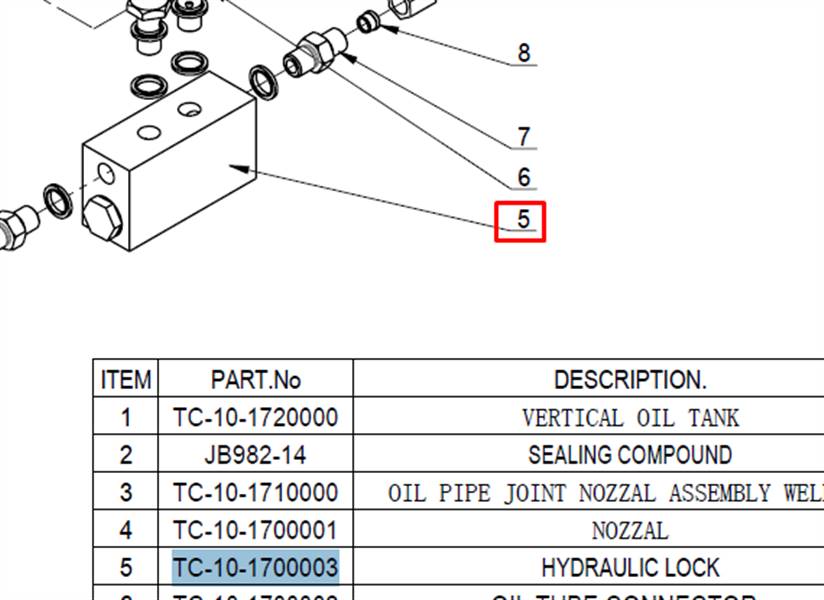 Гидрораспределитель для 46TRK NORDBERG 46TRK#HYD-LOCK