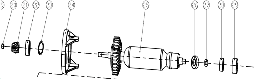 Ротор всборе для NE210 NORDBERG 01-00010488